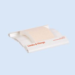 Limbs & Things Pad für Wundverschluss, 1-lagig, klein, hell - Verpackung mit 12 Stück
